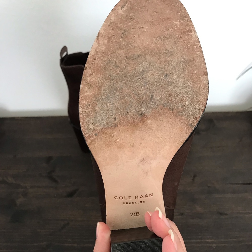 [Cole Haan] Brown Heeled Ankle Boot Booties - Picture 8 of 8